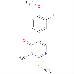 890021-30-4  4(3H)-Pyrimidinone,5-(3-fluoro-4-methoxyphenyl)-3-methyl-2-(methylthio)-