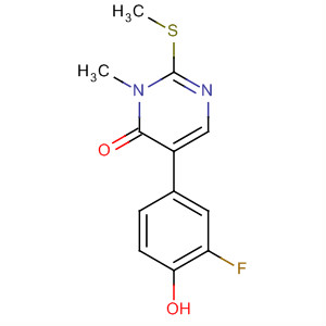 890021-31-5  4(3H)-Pyrimidinone,5-(3-fluoro-4-hydroxyphenyl)-3-methyl-2-(methylthio)-