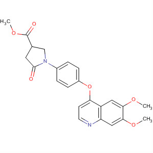 890021-44-0  3-Pyrrolidinecarboxylic acid,1-[4-[(6,7-dimethoxy-4-quinolinyl)oxy]phenyl]-5-oxo-, methyl ester