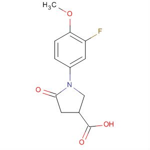 890021-46-2  3-Pyrrolidinecarboxylic acid, 1-(3-fluoro-4-methoxyphenyl)-5-oxo-