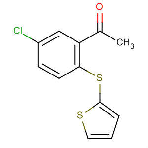 89011-34-7  Ethanone, 1-[5-chloro-2-(2-thienylthio)phenyl]-