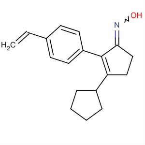 890303-90-9  2-Cyclopenten-1-one, 3-cyclopentyl-2-(4-ethenylphenyl)-, oxime