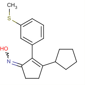 890303-94-3  2-Cyclopenten-1-one, 3-cyclopentyl-2-[3-(methylthio)phenyl]-, oxime
