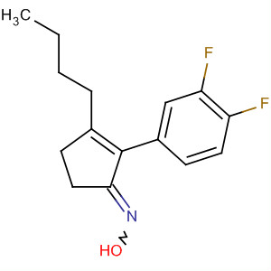 890304-06-0  2-Cyclopenten-1-one, 3-butyl-2-(3,4-difluorophenyl)-, oxime