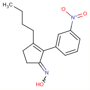 890304-11-7  2-Cyclopenten-1-one, 3-butyl-2-(3-nitrophenyl)-, oxime