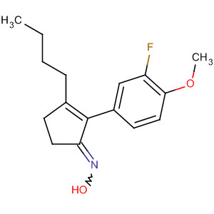 890304-12-8  2-Cyclopenten-1-one, 3-butyl-2-(3-fluoro-4-methoxyphenyl)-, oxime