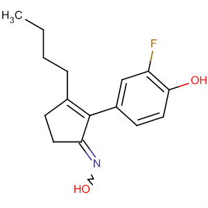 890304-13-9  2-Cyclopenten-1-one, 3-butyl-2-(3-fluoro-4-hydroxyphenyl)-, oxime