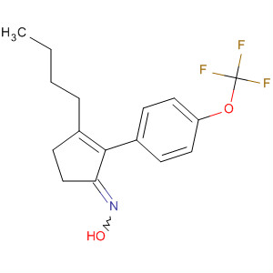 890304-18-4  2-Cyclopenten-1-one, 3-butyl-2-[4-(trifluoromethoxy)phenyl]-, oxime