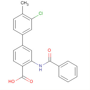 890314-12-2  [1,1'-Biphenyl]-4-carboxylic acid, 3-(benzoylamino)-3'-chloro-4'-methyl-