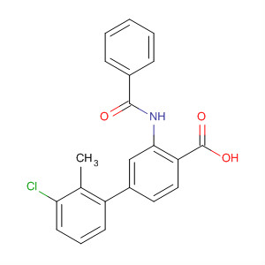 890314-13-3  [1,1'-Biphenyl]-4-carboxylic acid, 3-(benzoylamino)-3'-chloro-2'-methyl-
