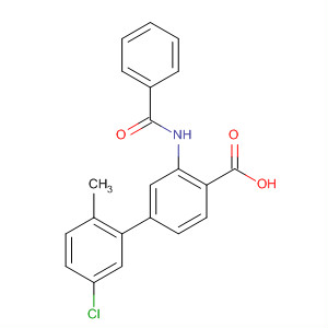 890314-14-4  [1,1'-Biphenyl]-4-carboxylic acid, 3-(benzoylamino)-5'-chloro-2'-methyl-
