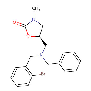 886610-72-6  2-Oxazolidinone,5-[[[(2-bromophenyl)methyl](phenylmethyl)amino]methyl]-3-methyl-,(5R)-