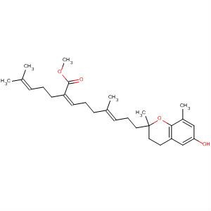 88662-05-9  2,6-Nonadienoic acid,9-(3,4-dihydro-6-hydroxy-2,8-dimethyl-2H-1-benzopyran-2-yl)-6-methyl-2-(4-methyl-3-pentenyl)-, methyl ester, (Z,E)-
