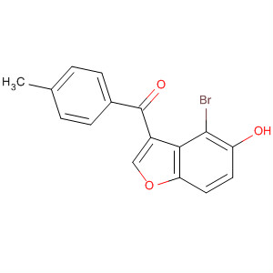 88673-80-7  Methanone, (4-bromo-5-hydroxy-3-benzofuranyl)(4-methylphenyl)-