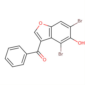 88673-82-9  Methanone, (4,6-dibromo-5-hydroxy-3-benzofuranyl)phenyl-