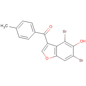 88673-83-0  Methanone, (4,6-dibromo-5-hydroxy-3-benzofuranyl)(4-methylphenyl)-