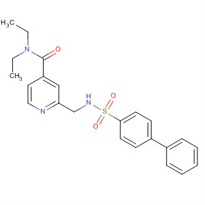 886733-53-5  4-Pyridinecarboxamide,2-[[([1,1'-biphenyl]-4-ylsulfonyl)amino]methyl]-N,N-diethyl-