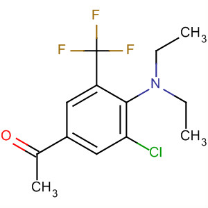 88699-32-5  Ethanone, 1-[3-chloro-4-(diethylamino)-5-(trifluoromethyl)phenyl]-