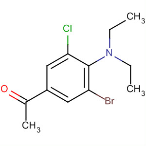 88699-34-7  Ethanone, 1-[3-bromo-5-chloro-4-(diethylamino)phenyl]-