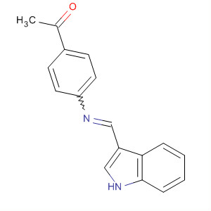 88701-57-9  Ethanone, 1-[4-[(1H-indol-3-ylmethylene)amino]phenyl]-