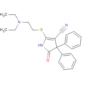 88709-39-1  1H-Pyrrole-3-carbonitrile,2-[[2-(diethylamino)ethyl]thio]-4,5-dihydro-5-oxo-4,4-diphenyl-