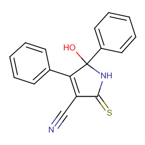 88709-40-4  1H-Pyrrole-3-carbonitrile, 2,5-dihydro-5-hydroxy-4,5-diphenyl-2-thioxo-