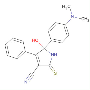 88709-59-5  1H-Pyrrole-3-carbonitrile,5-[4-(dimethylamino)phenyl]-2,5-dihydro-5-hydroxy-4-phenyl-2-thioxo-