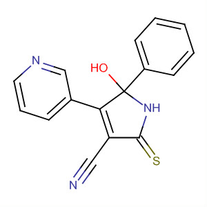 88709-84-6  1H-Pyrrole-3-carbonitrile,2,5-dihydro-5-hydroxy-5-phenyl-4-(3-pyridinyl)-2-thioxo-