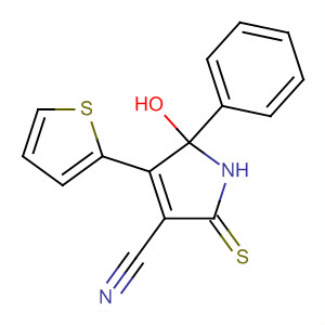 88709-92-6  1H-Pyrrole-3-carbonitrile,2,5-dihydro-5-hydroxy-5-phenyl-4-(2-thienyl)-2-thioxo-