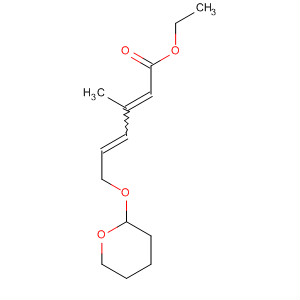 88714-54-9  2,4-Hexadienoic acid, 3-methyl-6-[(tetrahydro-2H-pyran-2-yl)oxy]-, ethylester, (E,E)-