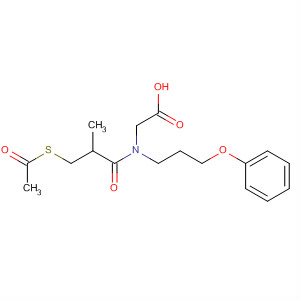 88719-71-5  Glycine, N-[3-(acetylthio)-2-methyl-1-oxopropyl]-N-(3-phenoxypropyl)-