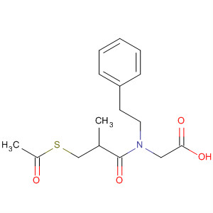 88720-05-2  Glycine, N-[3-(acetylthio)-2-methyl-1-oxopropyl]-N-(2-phenylethyl)-