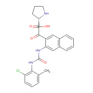 887237-08-3  L-Proline,1-[[3-[[[(2-chloro-6-methylphenyl)amino]carbonyl]amino]-2-naphthalenyl]carbonyl]-