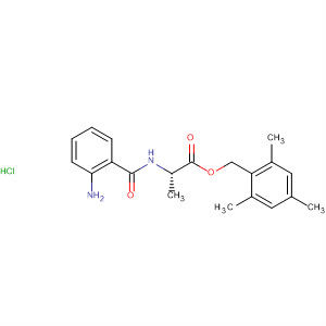 88744-41-6  L-Alanine, N-(2-aminobenzoyl)-, (2,4,6-trimethylphenyl)methyl ester,monohydrochloride