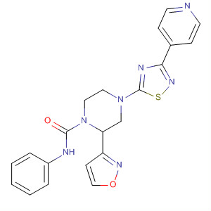 887621-04-7  1-Piperazinecarboxamide,N-1,2-benzisoxazol-3-yl-4-[3-(4-pyridinyl)-1,2,4-thiadiazol-5-yl]-