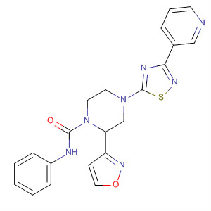 887621-05-8  1-Piperazinecarboxamide,N-1,2-benzisoxazol-3-yl-4-[3-(3-pyridinyl)-1,2,4-thiadiazol-5-yl]-