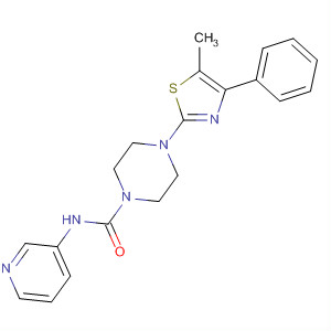 887623-05-4  1-Piperazinecarboxamide,4-(5-methyl-4-phenyl-2-thiazolyl)-N-3-pyridinyl-