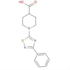 887623-97-4  4-Piperidinecarboxylic acid, 1-(3-phenyl-1,2,4-thiadiazol-5-yl)- 887623-97-4  4-Piperidinecarboxylic acid, 1-(3-phenyl-1,2,4-thiadiazol-5-yl)-