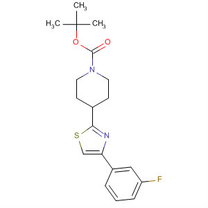 887625-30-1  1-Piperidinecarboxylic acid, 4-[4-(3-fluorophenyl)-2-thiazolyl]-,1,1-dimethylethyl ester