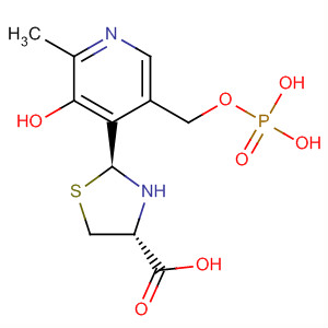 88765-54-2  4-Thiazolidinecarboxylic acid,2-[3-hydroxy-2-methyl-5-[(phosphonooxy)methyl]-4-pyridinyl]-, (2S,4R)-