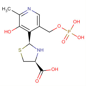 88765-56-4  4-Thiazolidinecarboxylic acid,2-[3-hydroxy-2-methyl-5-[(phosphonooxy)methyl]-4-pyridinyl]-, (2S,4S)-