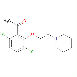 88771-60-2  Ethanone, 1-[3,6-dichloro-2-[2-(1-piperidinyl)ethoxy]phenyl]-