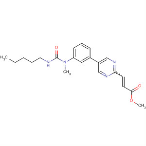 887831-94-9  2-Propenoic acid,3-[5-[3-[methyl[(pentylamino)carbonyl]amino]phenyl]-2-pyrimidinyl]-,methyl ester