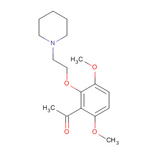 88784-82-1  Ethanone, 1-[3,6-dimethoxy-2-[2-(1-piperidinyl)ethoxy]phenyl]-