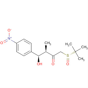 887915-29-9  2-Butanone,1-[(R)-(1,1-dimethylethyl)sulfinyl]-4-hydroxy-3-methyl-4-(4-nitrophenyl)-,(3R,4R)-
