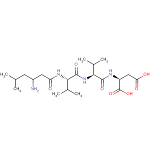 88825-97-2  L-Aspartic acid, N-[N-[N-(3-amino-5-methyl-1-oxohexyl)-L-valyl]-L-valyl]-,(R)-