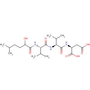 88825-98-3  L-Aspartic acid, N-[N-[N-(2-hydroxy-5-methyl-1-oxohexyl)-L-valyl]-L-valyl]-
