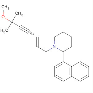 88832-34-2  Piperidine, 1-(6-methoxy-6-methyl-2-hepten-4-ynyl)-2-(1-naphthalenyl)-,(Z)-