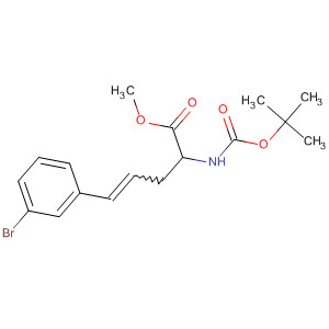 888330-96-9  4-Pentenoic acid,5-(3-bromophenyl)-2-[[(1,1-dimethylethoxy)carbonyl]amino]-, methylester, (2S)-