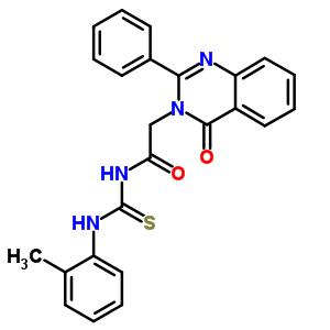 72045-61-5  N-[(2-methylphenyl)carbamothioyl]-2-(4-oxo-2-phenylquinazolin-3(4H)-yl)acetamide